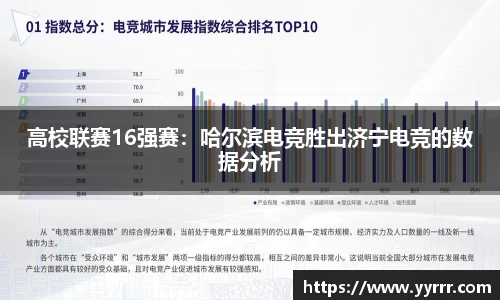 高校联赛16强赛：哈尔滨电竞胜出济宁电竞的数据分析